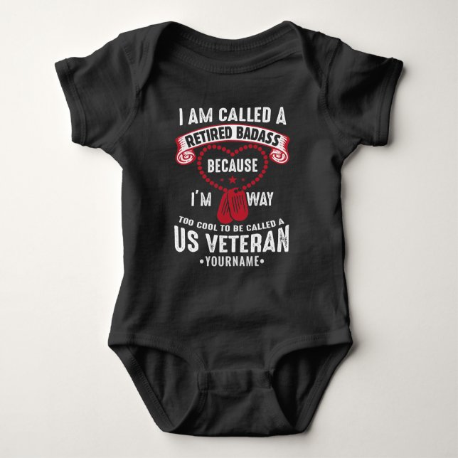 US Veteran Humor Retrött Soldier T Shirt (Framsida)