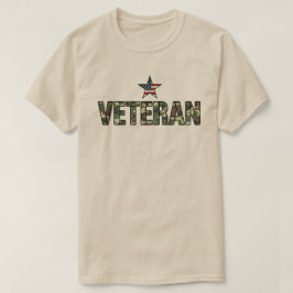 US-veteran Kamouflage Text  T Shirt