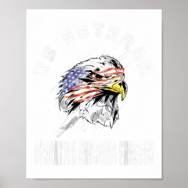 US Veteran Operation Enduring Freedom MiliKrig Poster (Framsidan)