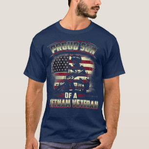 US Veteran Proud Son till Vietnam Veteran T Shirt