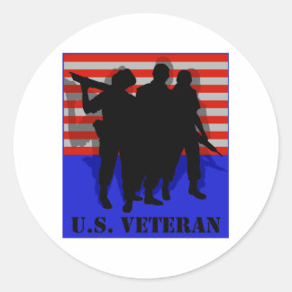 US Veteran Runt Klistermärke