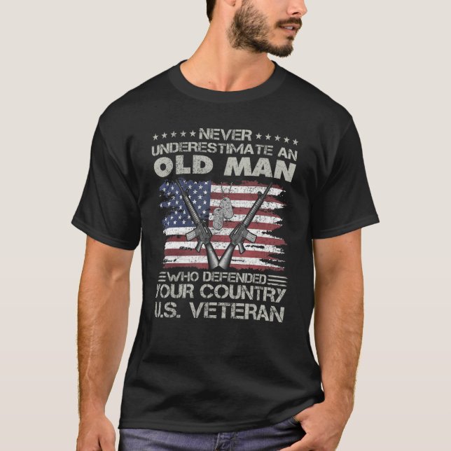 US Veteran veterans day Us Patriot T Shirt (Framsida)