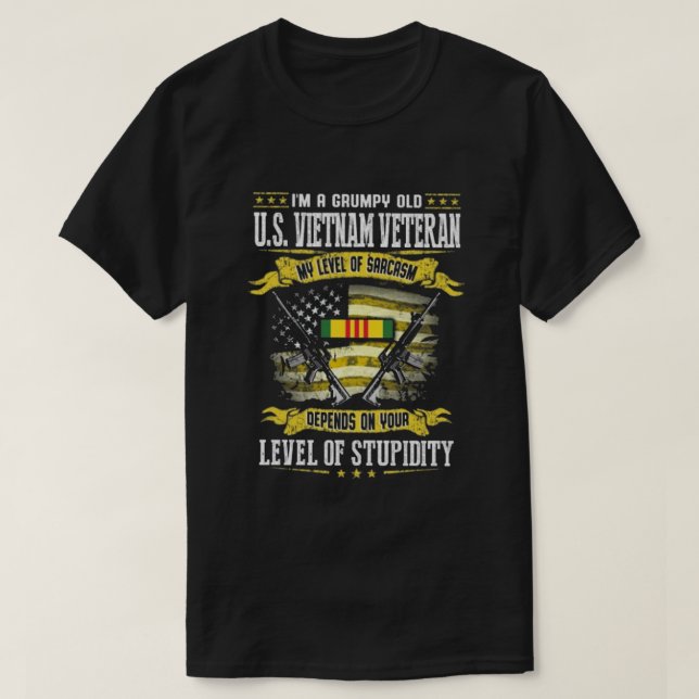 US VIETNAM VETERAN T SHIRT (Design framsida)