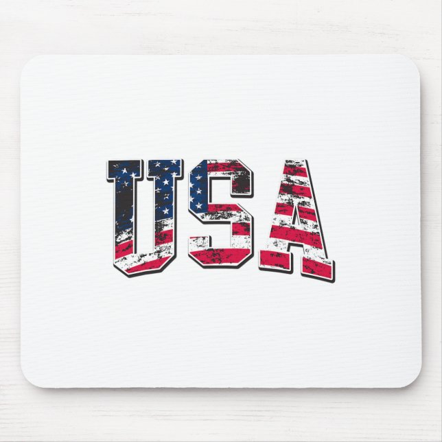 US Vintage American Flagga Musmatta (Framsidan)