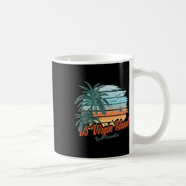 US Virgin Island Beach St. Thomas Shirt Borttappad Kaffemugg (Höger)
