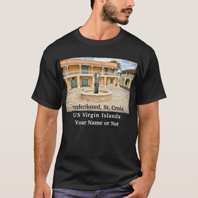 US Virgin Island St. Croix USVI Frederiksted T Shirt (Framsida)