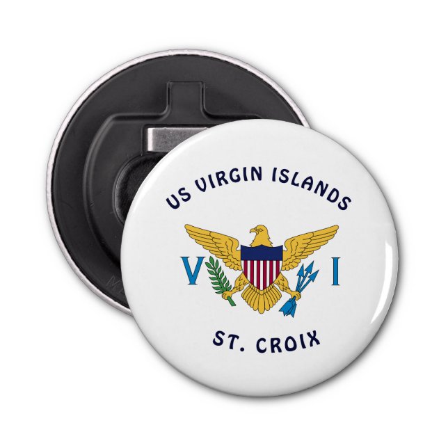 US Virgin Islands Flagga St. Croix Personalize Flasköppnare (Framsidan)