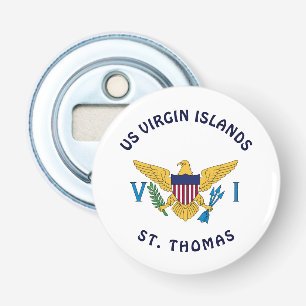 US Virgin Islands Flagga St. Thomas USVI Flasköppnare