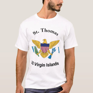 US Virgin Islands Flagga St. Thomas USVI T Shirt