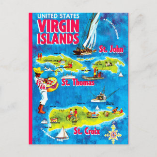 US Virgin Islands Postcard Vykort