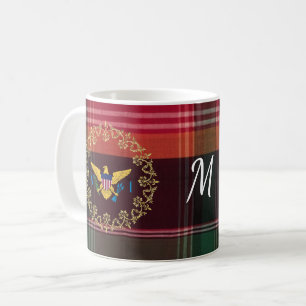 US Virgin Islands St. Croix USVI Madras Anpassad Kaffemugg