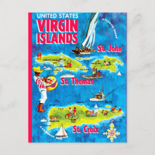 US Virgin Islands vykort