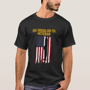 US Virginia SSN 774 Submarine Veterans Day Far T Shirt