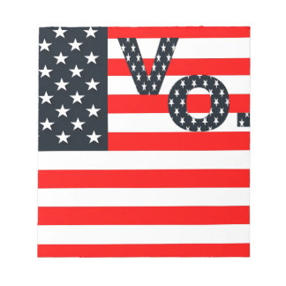 US Vote Anteckningsblock