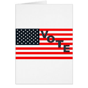 US Vote Hälsningskort