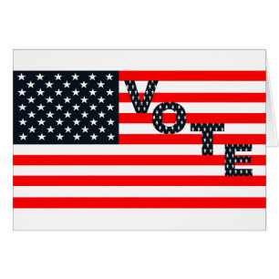 US Vote Hälsningskort