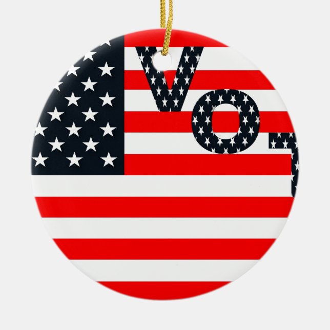 US Vote Julgransprydnad Keramik (Framsidan)