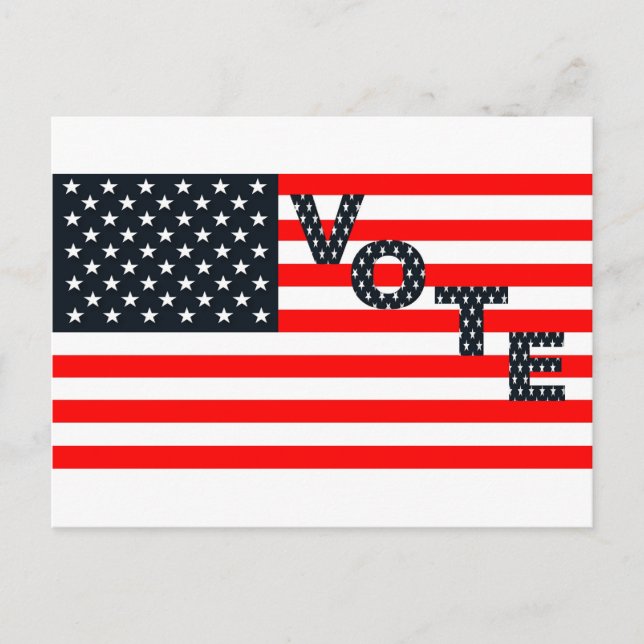 US Vote Vykort (Framsida)