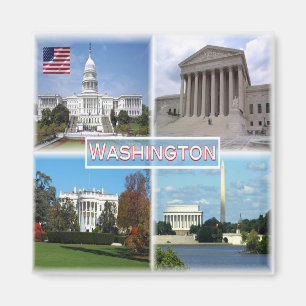 US Washington - Huvudstad - Högsta domstolen Magnet