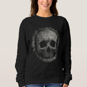 US World Head Alive Grått Modern Skull Vintage Scr T Shirt