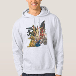 US WW1-propagandapostersammansättning Hoodie