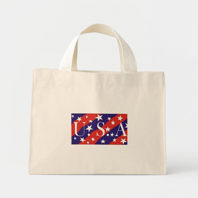 USA1 - Tote Mini Tygkasse (Framsidan)