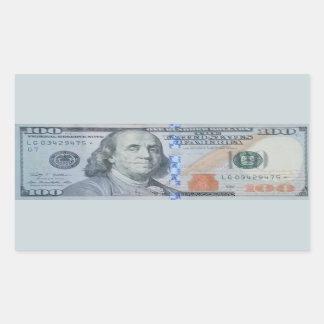 USA $100 Star Note LG03429475 Rektangulärt Klistermärke