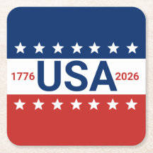 USA 1776 2026 250-årsjubileum Röd Vit Blå