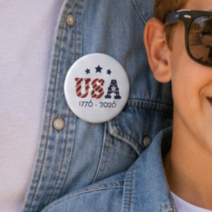 USA 1776 2026 Amerikansk 250-årsjubileum  Knapp