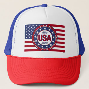 USA 1776 - 2026 Med USA-flagga Keps