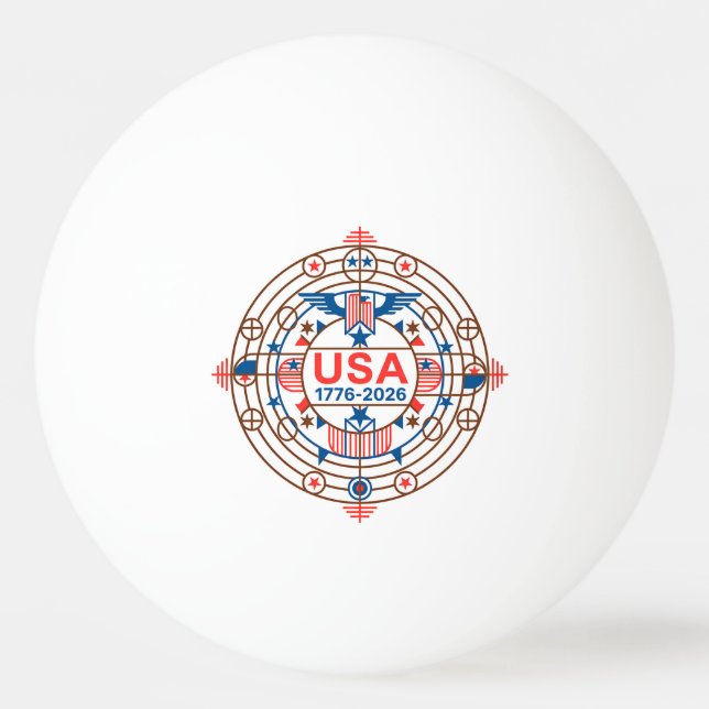 USA 1776-2026 PINGISBOLL (Framsidan)