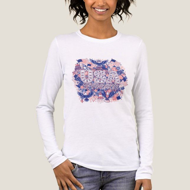 USA 1776-2026 T SHIRT (Framsida)