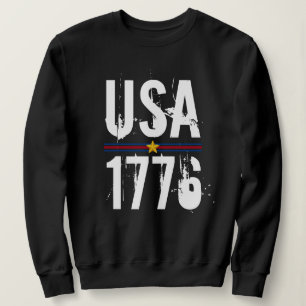 USA 1776 Black T Shirt