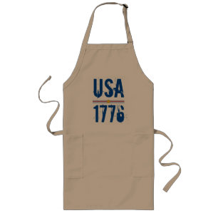 USA 1776 Patriotic Långt Förkläde