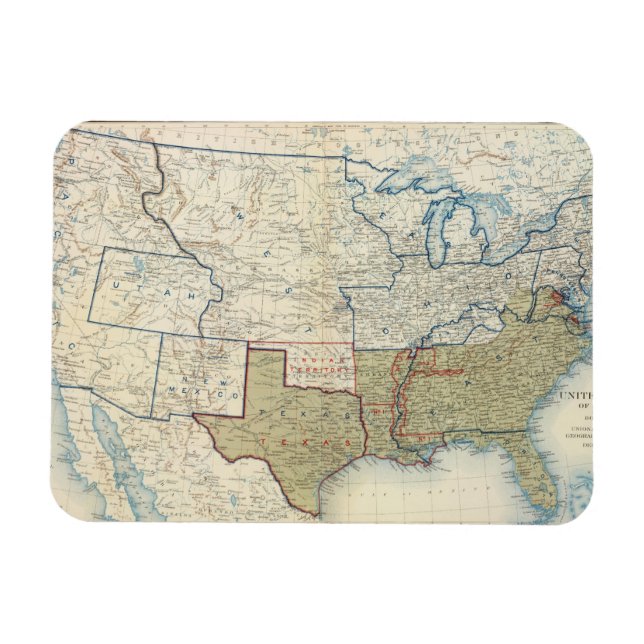 USA 1861 juni Magnet (Horisontell)