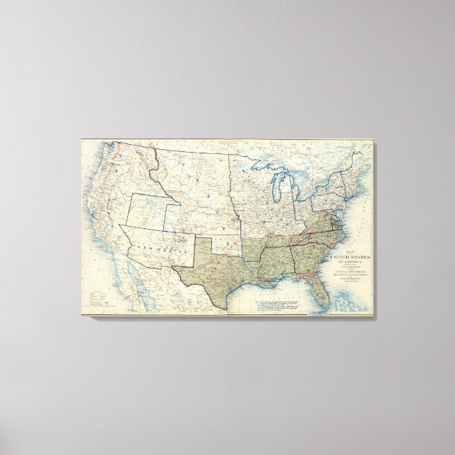 USA 1862 juni Canvastryck (Framsida)