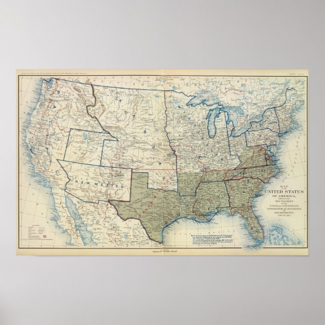 USA 1862 juni Poster (Framsidan)