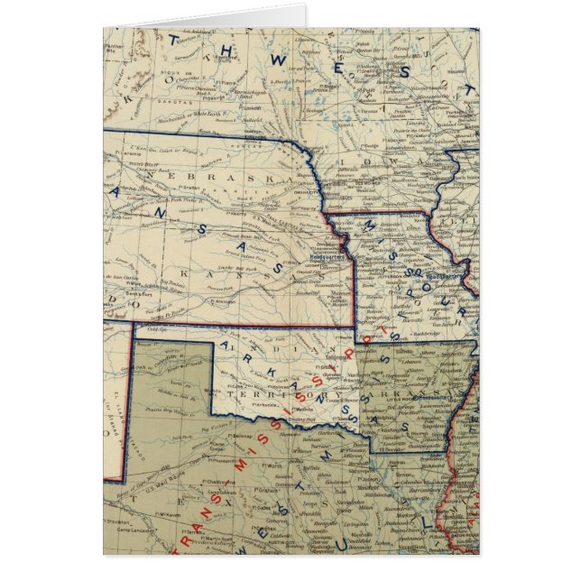 USA 1864 juni Hälsningskort (Framsidan)