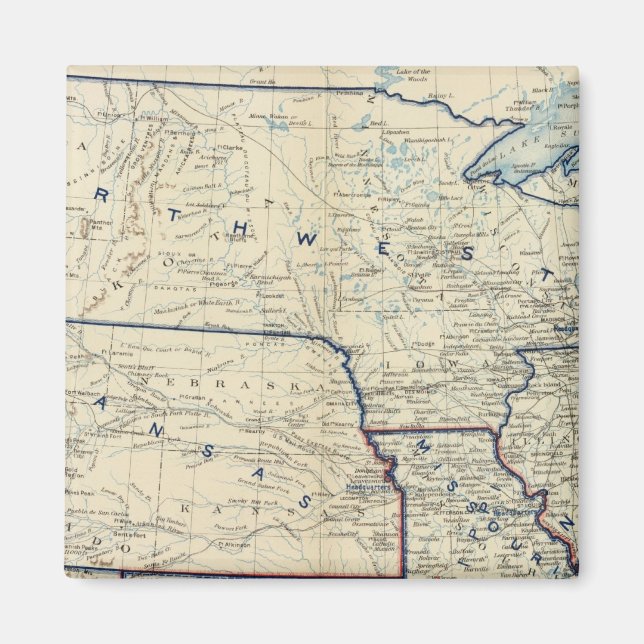 USA 1864 juni Magnet (Framsidan)