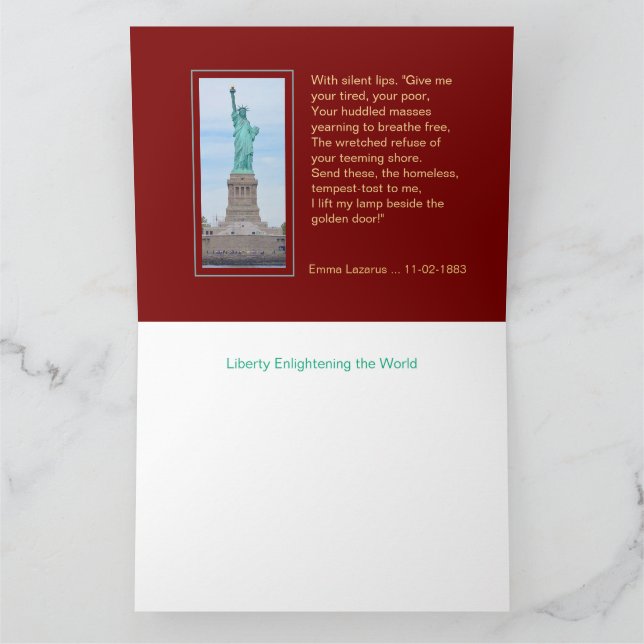 USA 1895 $5 Liberty, halv Eagle Note Card Kort (Inuti)
