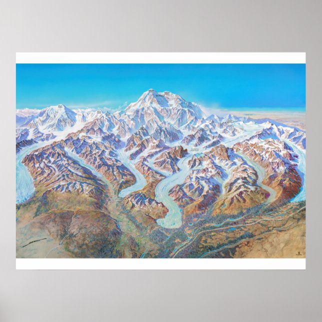 " USA: 1994/i dag Alaska - DANALI nationalpark Poster (Framsidan)