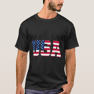 Usa 1 Patriotisk Amerikansk Flagga Män Kvinnor Bar T Shirt