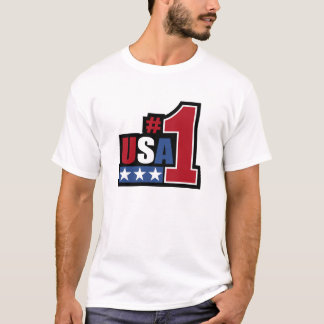 USA #1 t-skjorta Tee Shirt