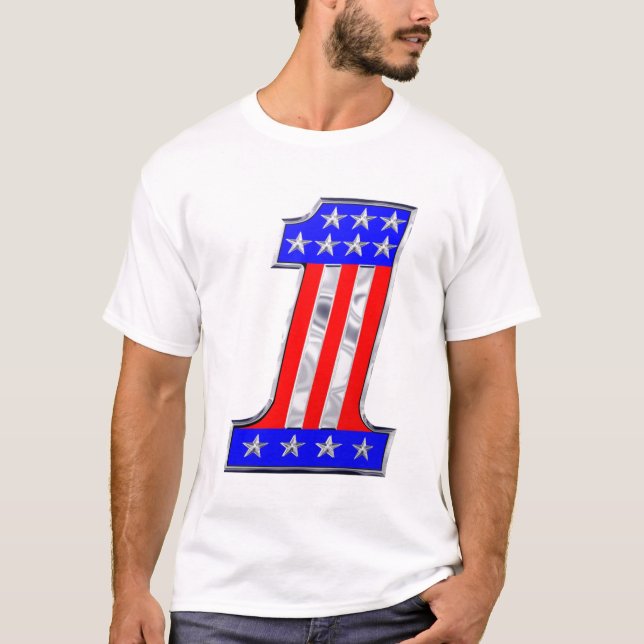 USA 1 VINTAGEKROMEMBLEM TRÖJA (Framsida)