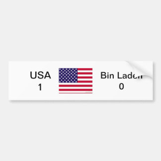 USA 1 vs Bin Laden 0 Bildekal