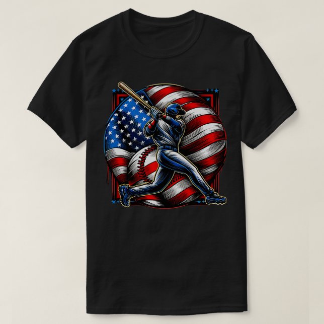 USA 2024 BESBALL I USA 4 JULI 2 T SHIRT (Design framsida)