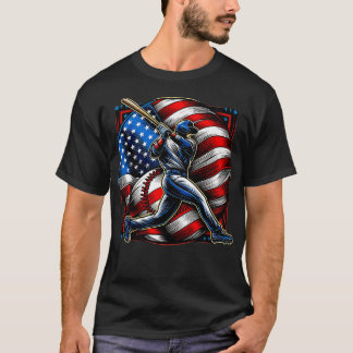 USA 2024 BESBALL I USA 4 JULI 2 T SHIRT