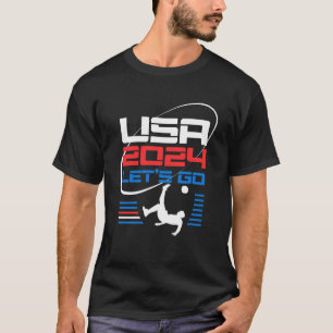 USA 2024 Games Idrottsman Soccer USA 2024 USA T Shirt