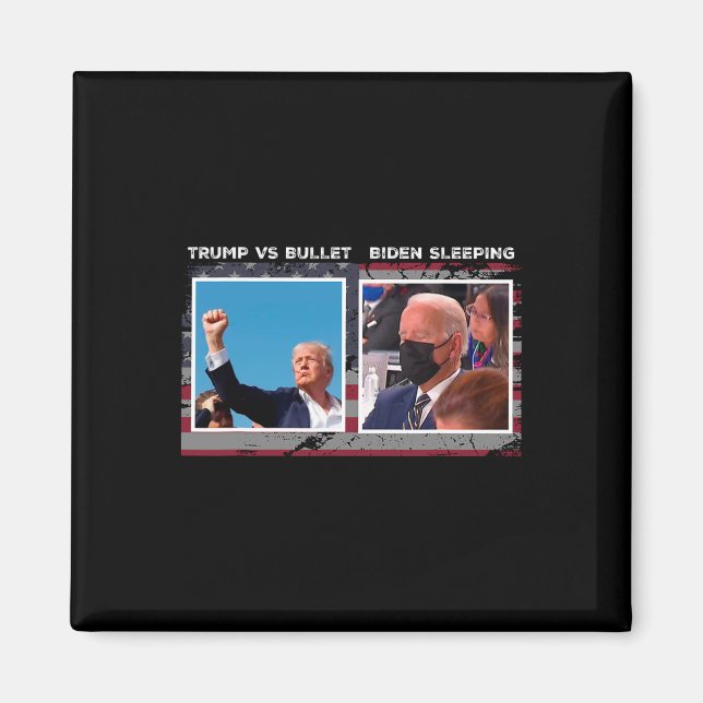 Usa 2024 valrörelse trump Vs kula  Magnet (Framsidan)