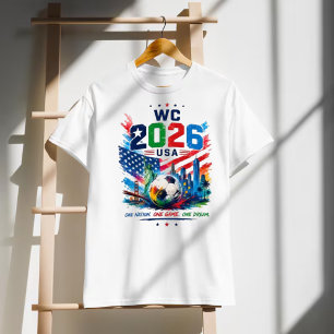 USA 2026 Fotboll En Nation En Match En Dröm Fan T Shirt